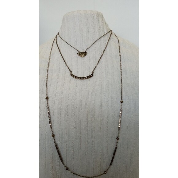 Premier Designs Jewelry Down to Earth 16" - 34" +4" Necklace 3 Removable Strands - Picture 1 of 9